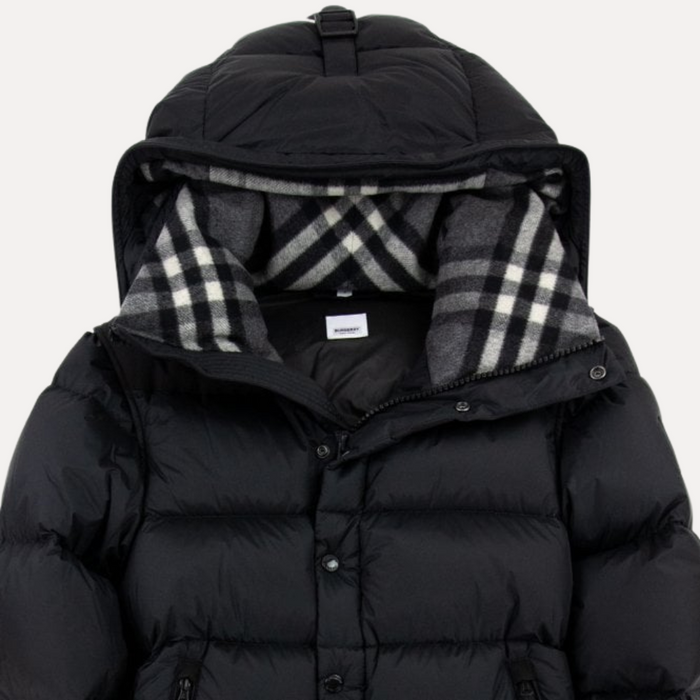 Donkerblauwe pufferjas