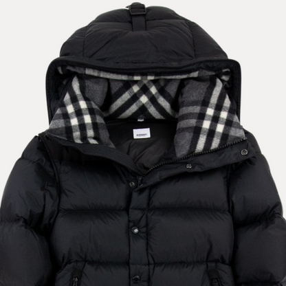 Donkerblauwe pufferjas